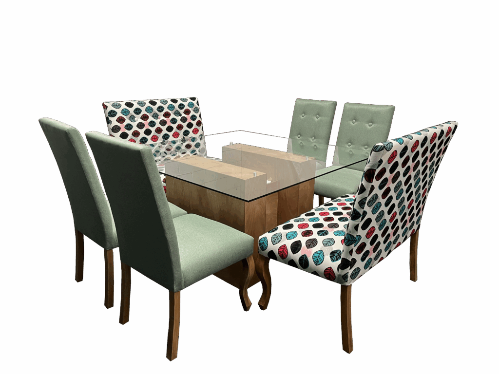 Comedor Laguna para 8 personas.
