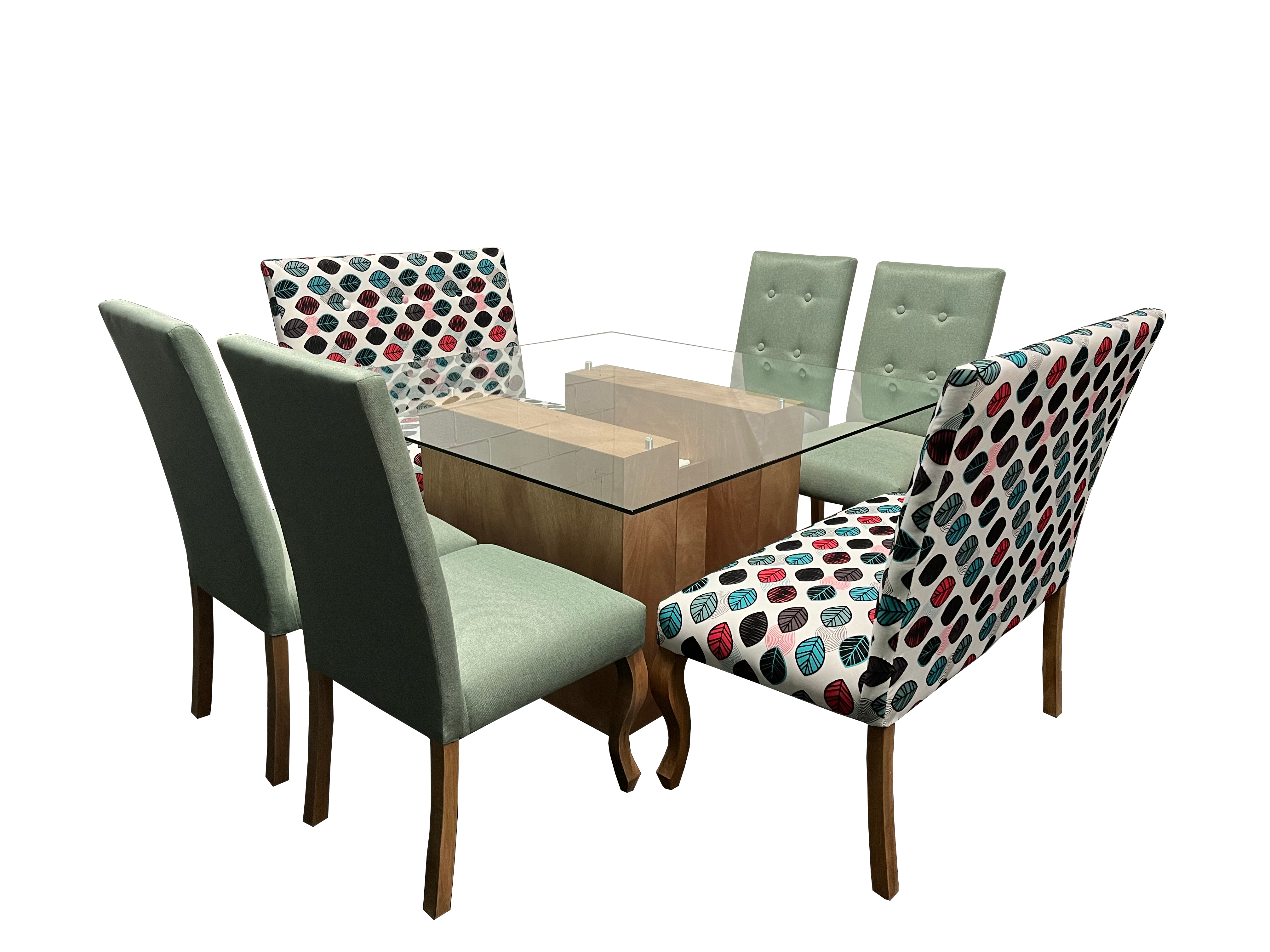 Comedor Laguna para 8 personas.