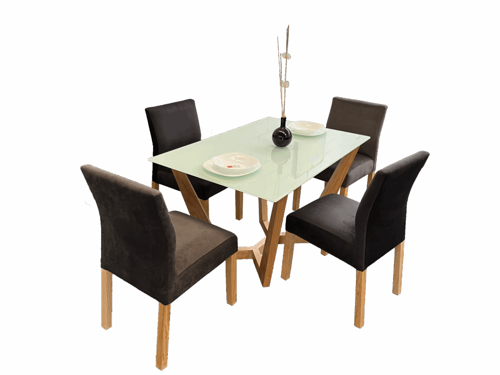 Comedor Turín para cuatro personas.